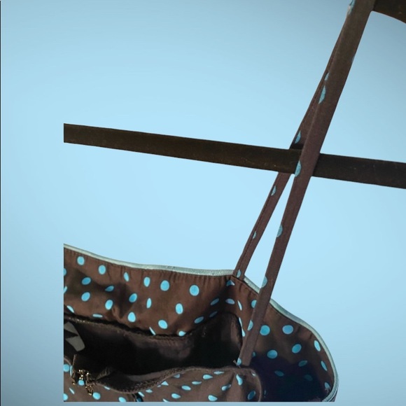 Pulse Girls/juniors Dress Black/Blue polka dot Sz L - Picture 7 of 9